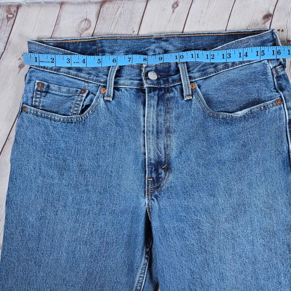 Levis 550 Relaxed Fit Tapered Leg Blue Denim Jeans Mens 32x32 Medium‎ Wash